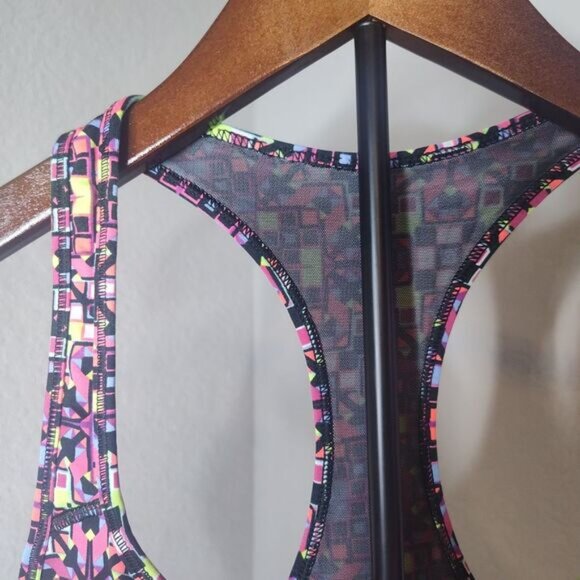 VICTORIA'S SECRET VSX THE PLAYER RACERBACK SPORT/YOGO BRA SMALL‎ MULTICOLOR - Picture 2 of 5